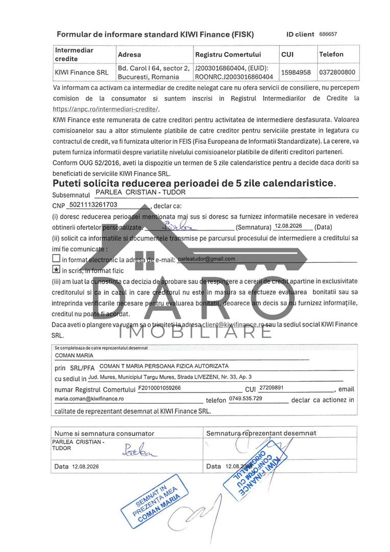 Vand apartament cu 2 camere in Cornisa, et. intermediar, lift nou - imaginea 25