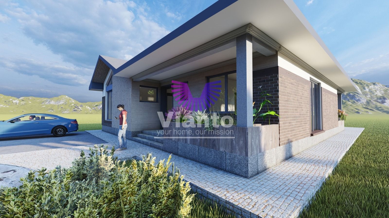 Casa Individuala Premium cu 4 Camere-120mpu si Teren 500mp in Sura Mica