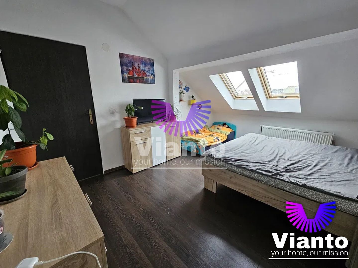 Apartament 2 camere la mansarda | Zona Turnisor | Bloc la curte
