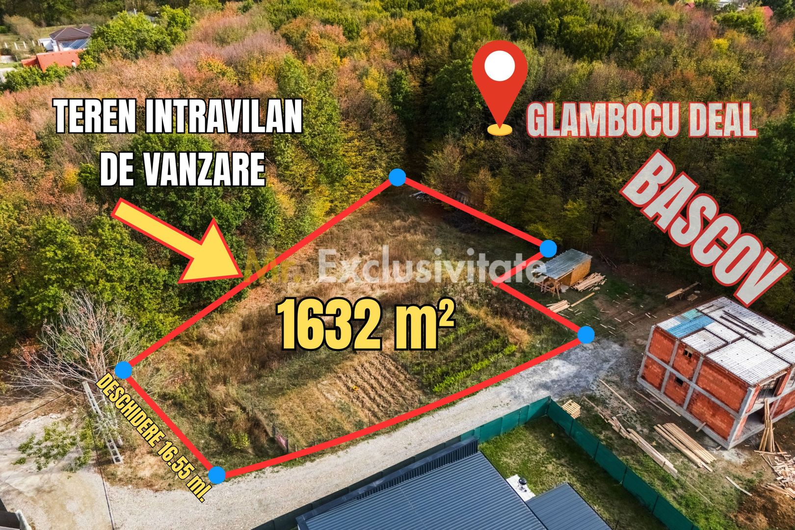 Teren Bascov-Glamboc 400 mp si 731mp, langa padure,toate utilitatile - imaginea 6