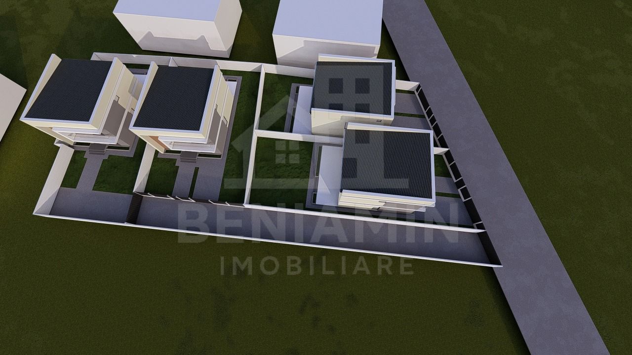 Vanzare 3 vile individuale noi cu design contemporan si teren generos - imaginea 9