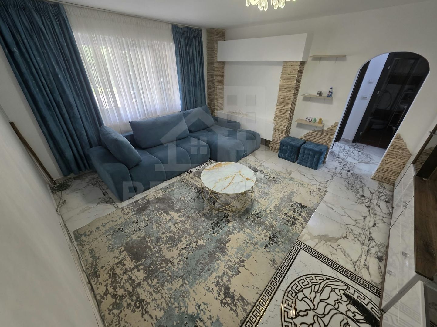 2Camere-Parter-Renovat- 50mp -Centrala Termica-Mobilat-Utilat-Brazda