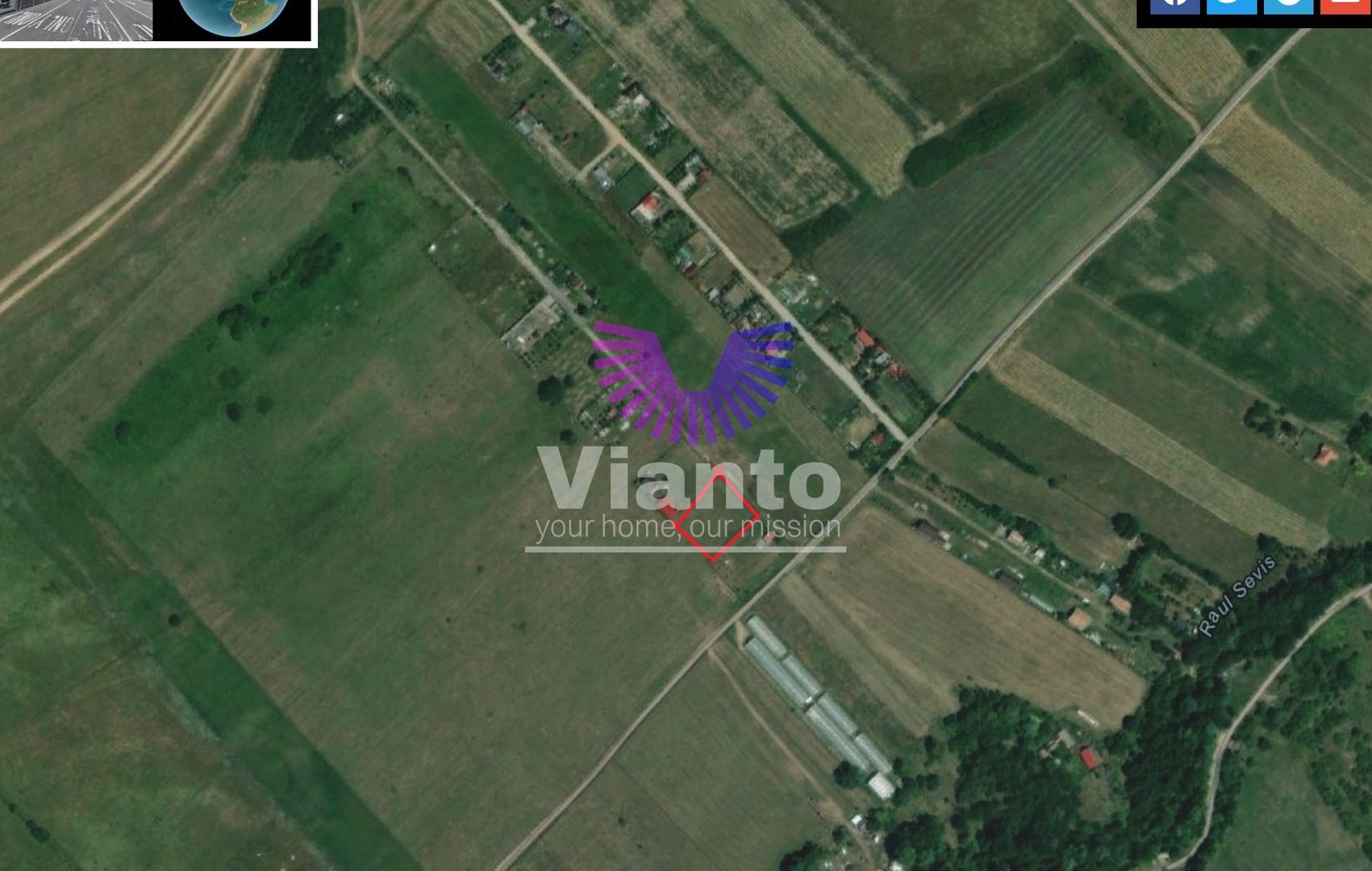 Teren extravilan 1500 mp Selimbar-langa troita