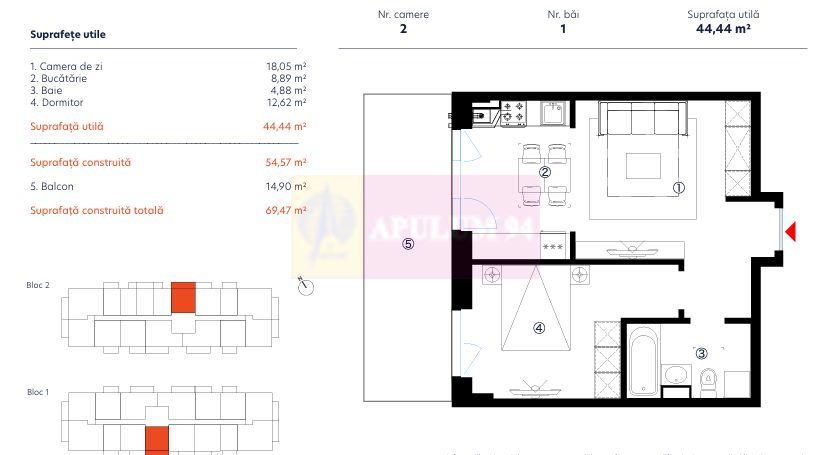 Vanzare studiou mare, in bloc nou, zona Basarabia, metrou