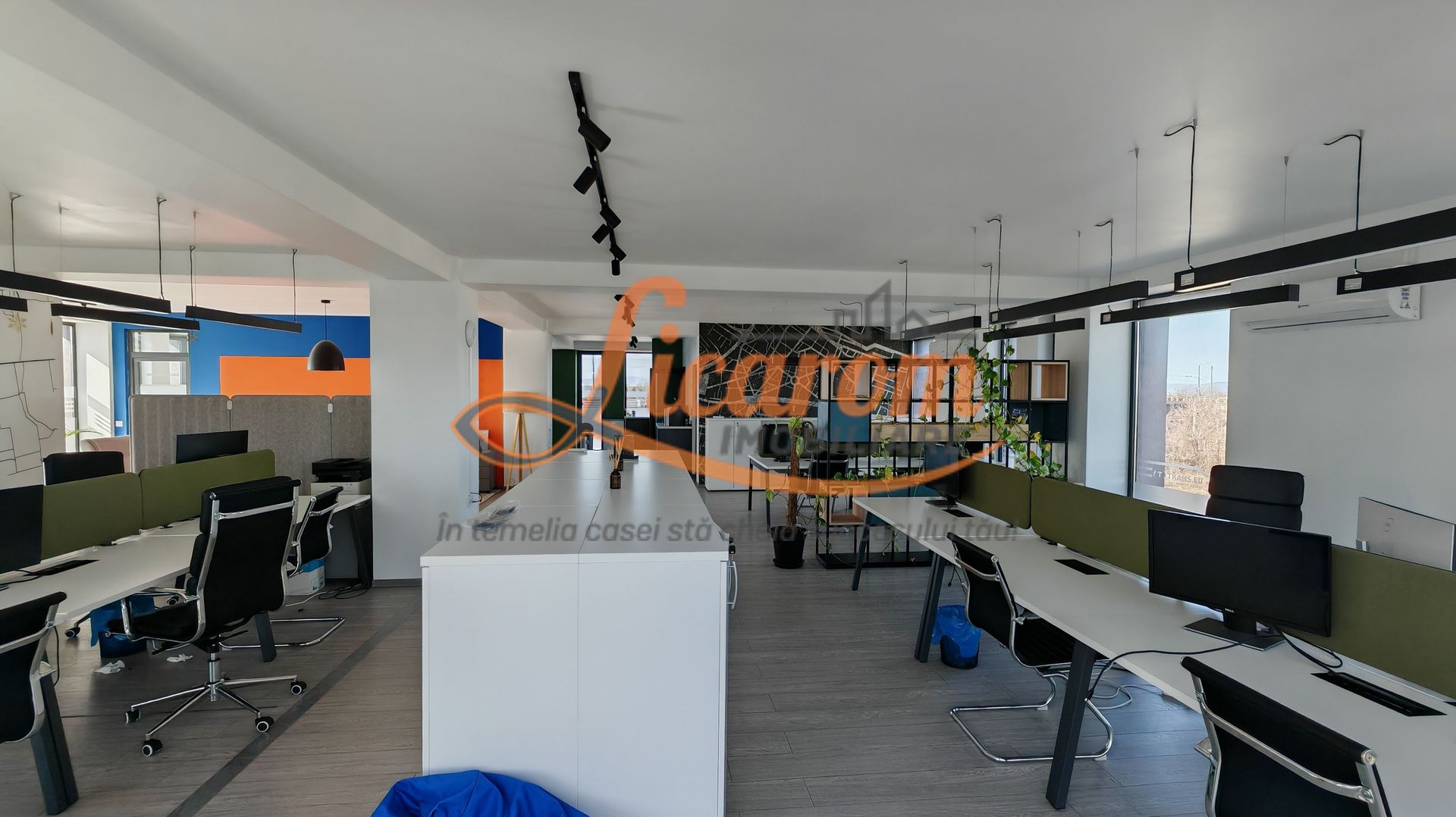 190 mp,Spatiu de Birouri/ Call Center/IT, Fitness,1980 euro/luna