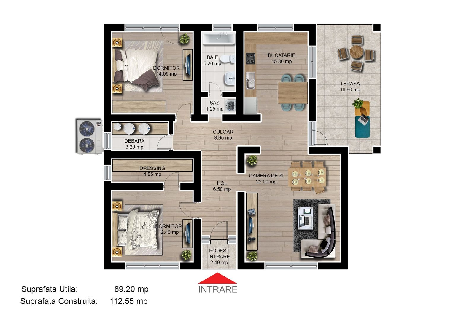 Casa individuala 3 camere finalizata/intabulata Cartier Izvor Tarlungeni Brasov - imaginea 7