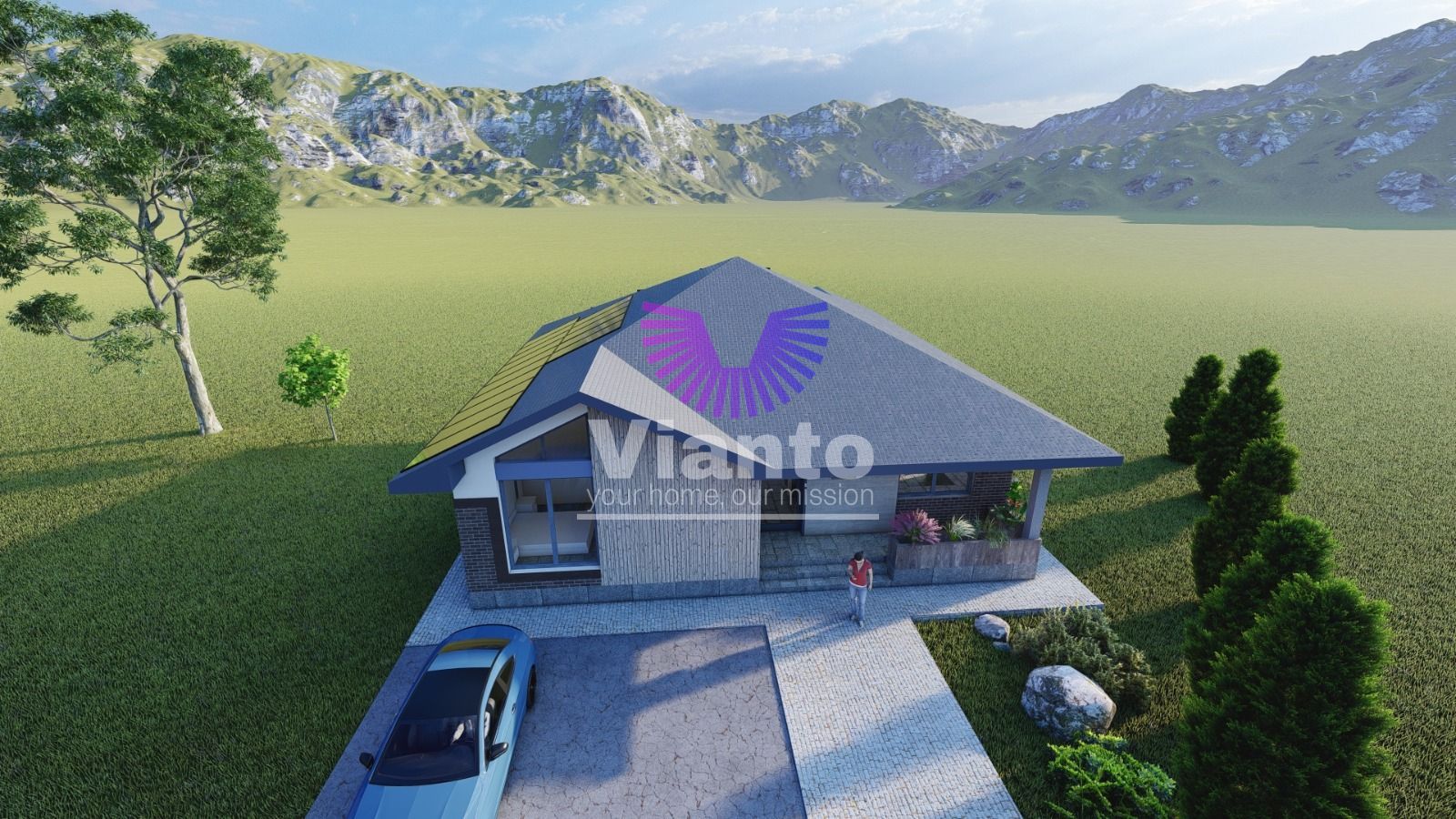 Casa Individuala Premium cu 4 Camere-120mpu si Teren 500mp in Sura Mica