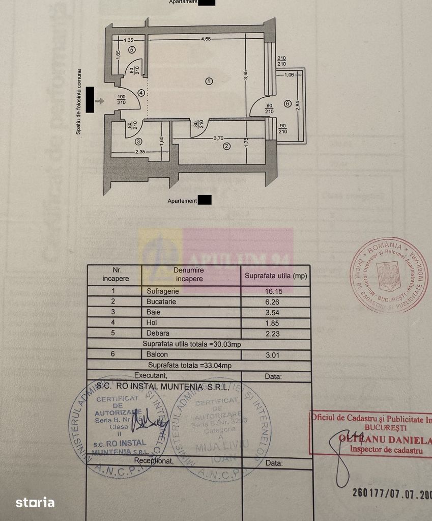 Garsonieră cu balcon Complexul Rasarit de Soare, Titan