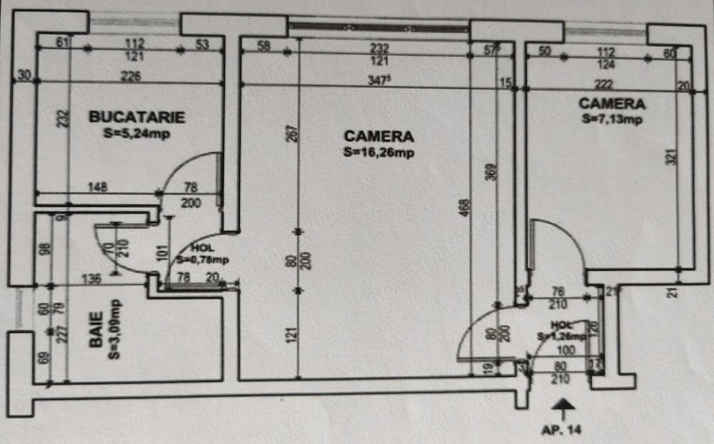Apartament cu 2 camere, etaj 3 chiar în Complexul Studențesc - imaginea 9