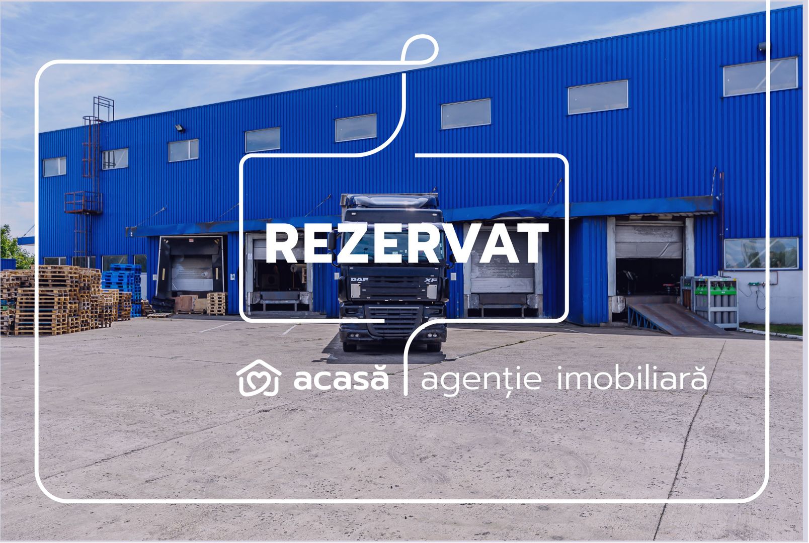 REZERVAT: Hală industrială cu platformă betonată