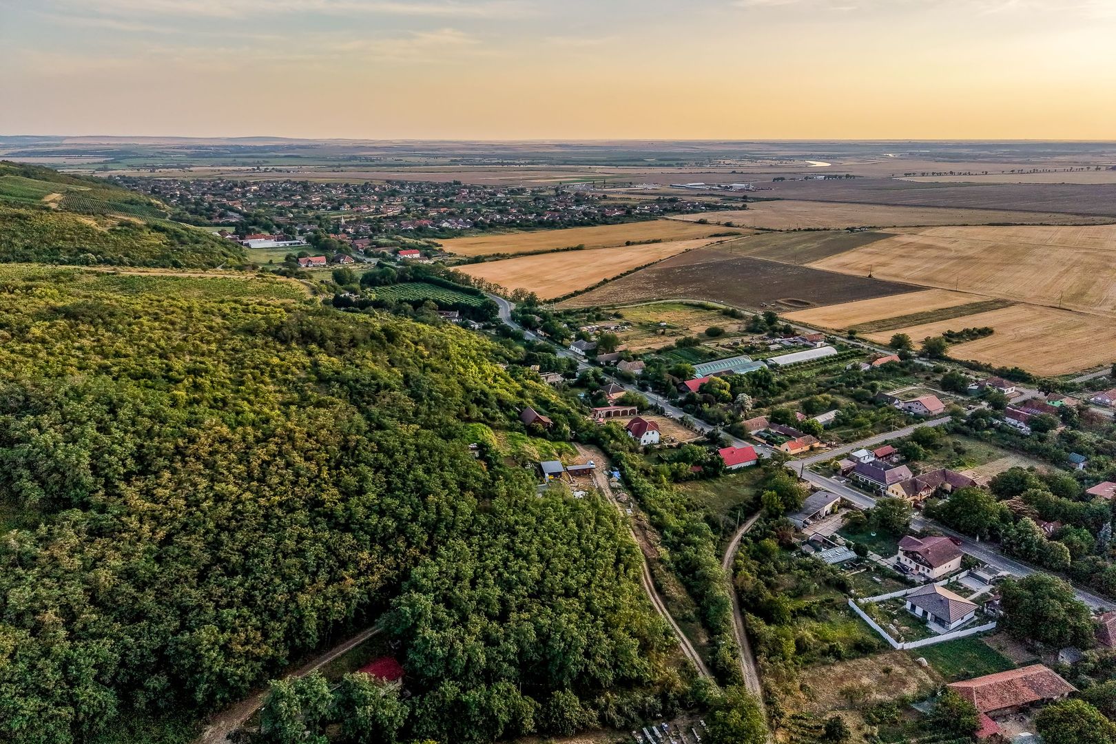 Imagine 2 - Teren pe deal, 1.150 mp, în Miniș, front 26 m, Drumul Vinului