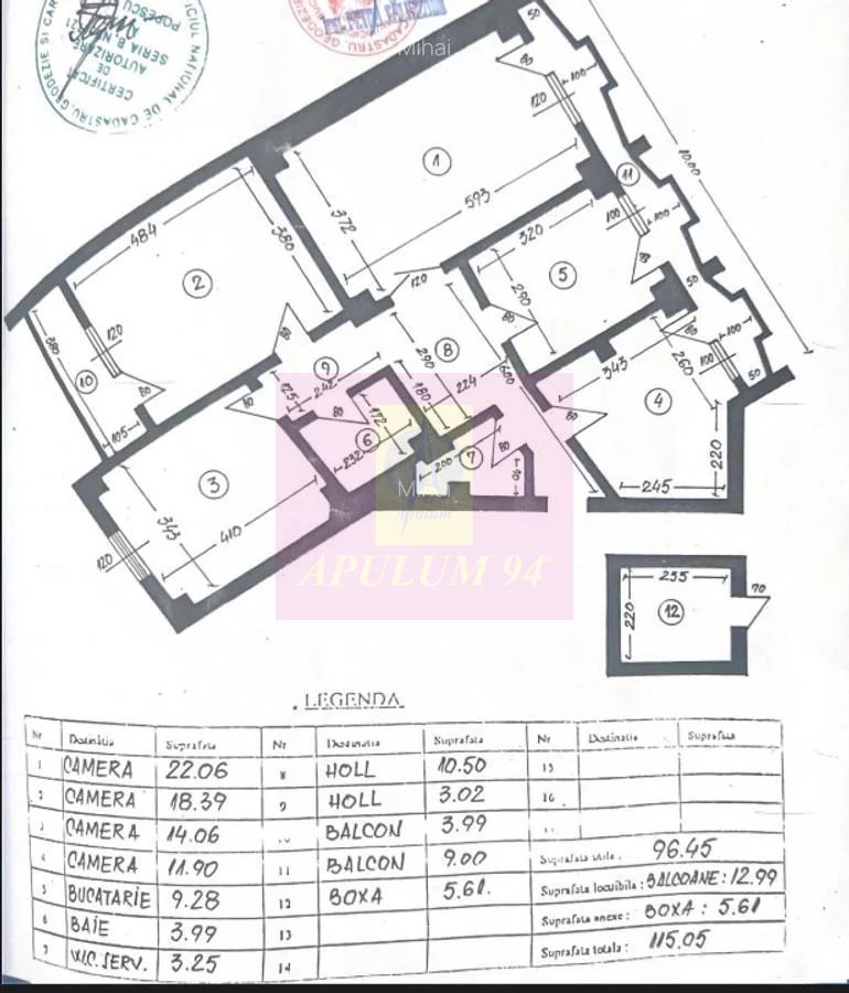 Vanzare apartament de 4 camere la Casa Poporului-stradal
