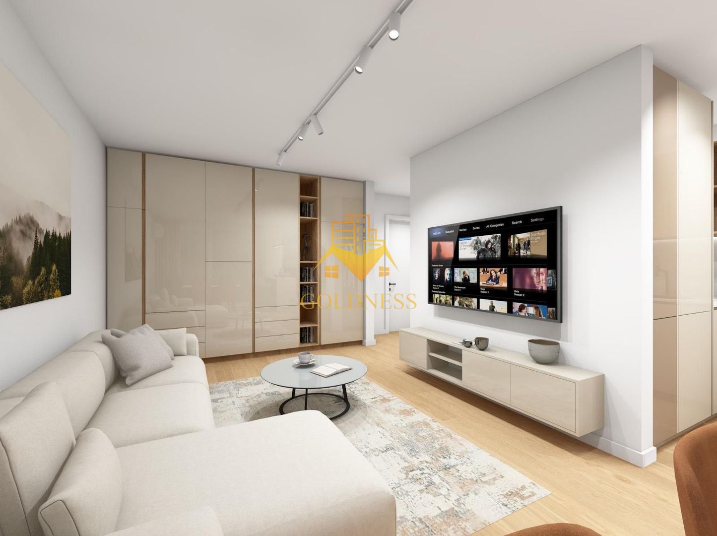 2 camere, LUX, AC, parcare, bloc nou, Plopilor Zona Parcul Rozelor - imaginea 4