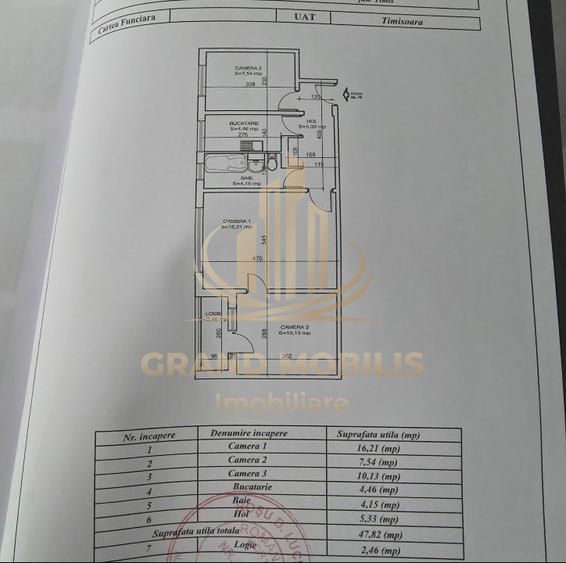 Apartament 3 camere, etaj 2, balcon închis, Calea Șagului - imaginea 13
