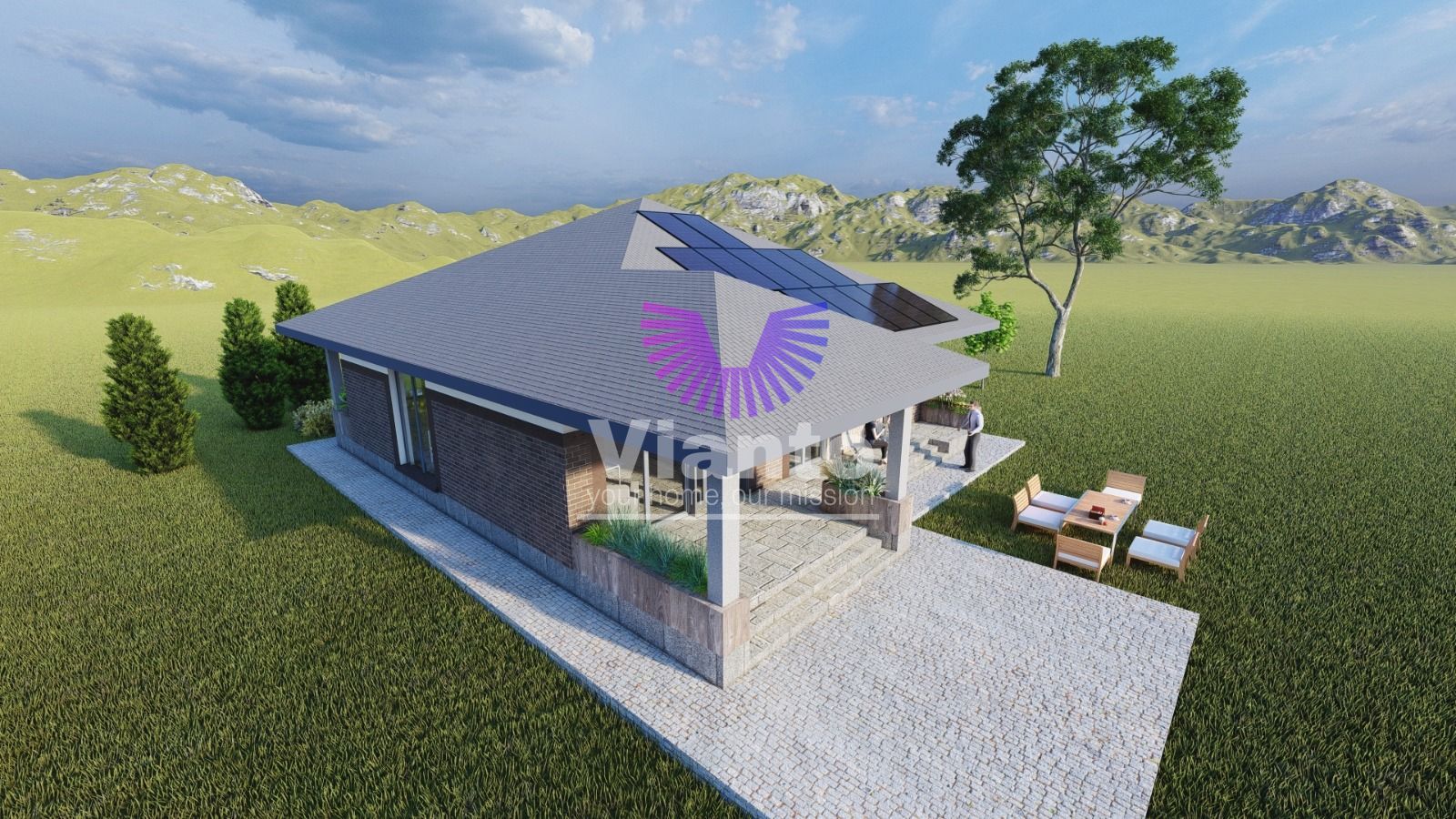 Casa Individuala Premium cu 4 Camere-120mpu si Teren 500mp in Sura Mica