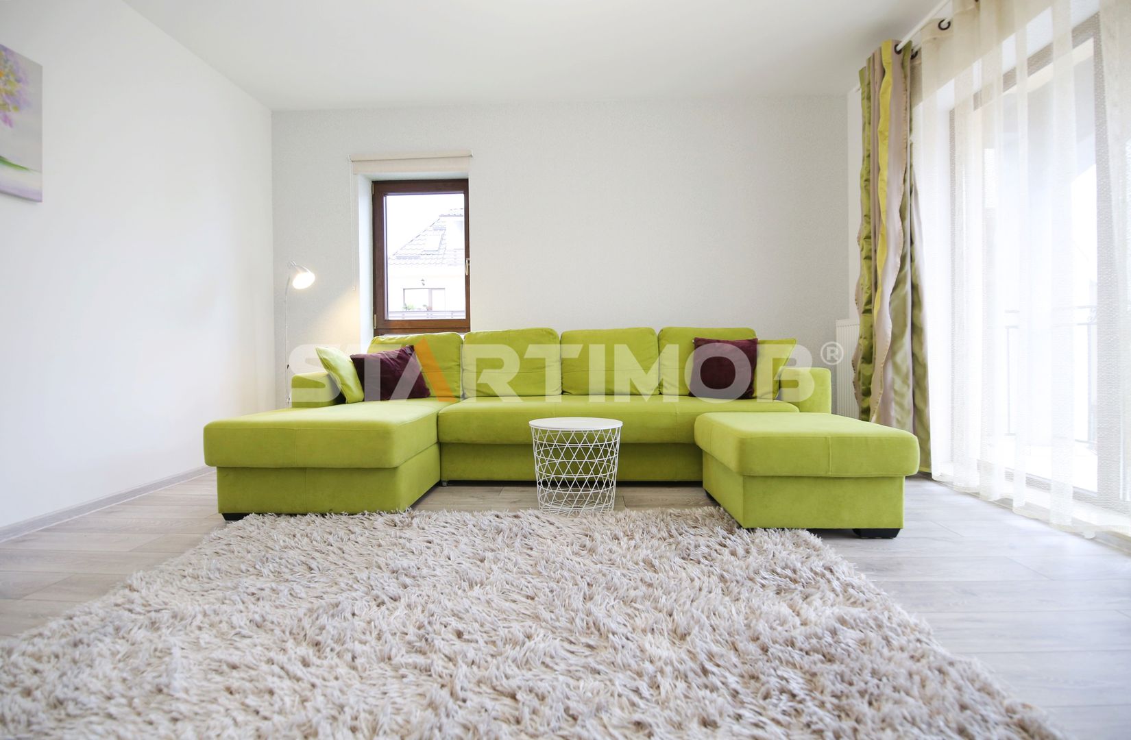 Apartament mobilat 3 camere cu parcare subterana