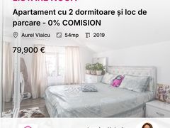 Apartament cu 2 dormitoare și loc de parcare - 0% COMISION