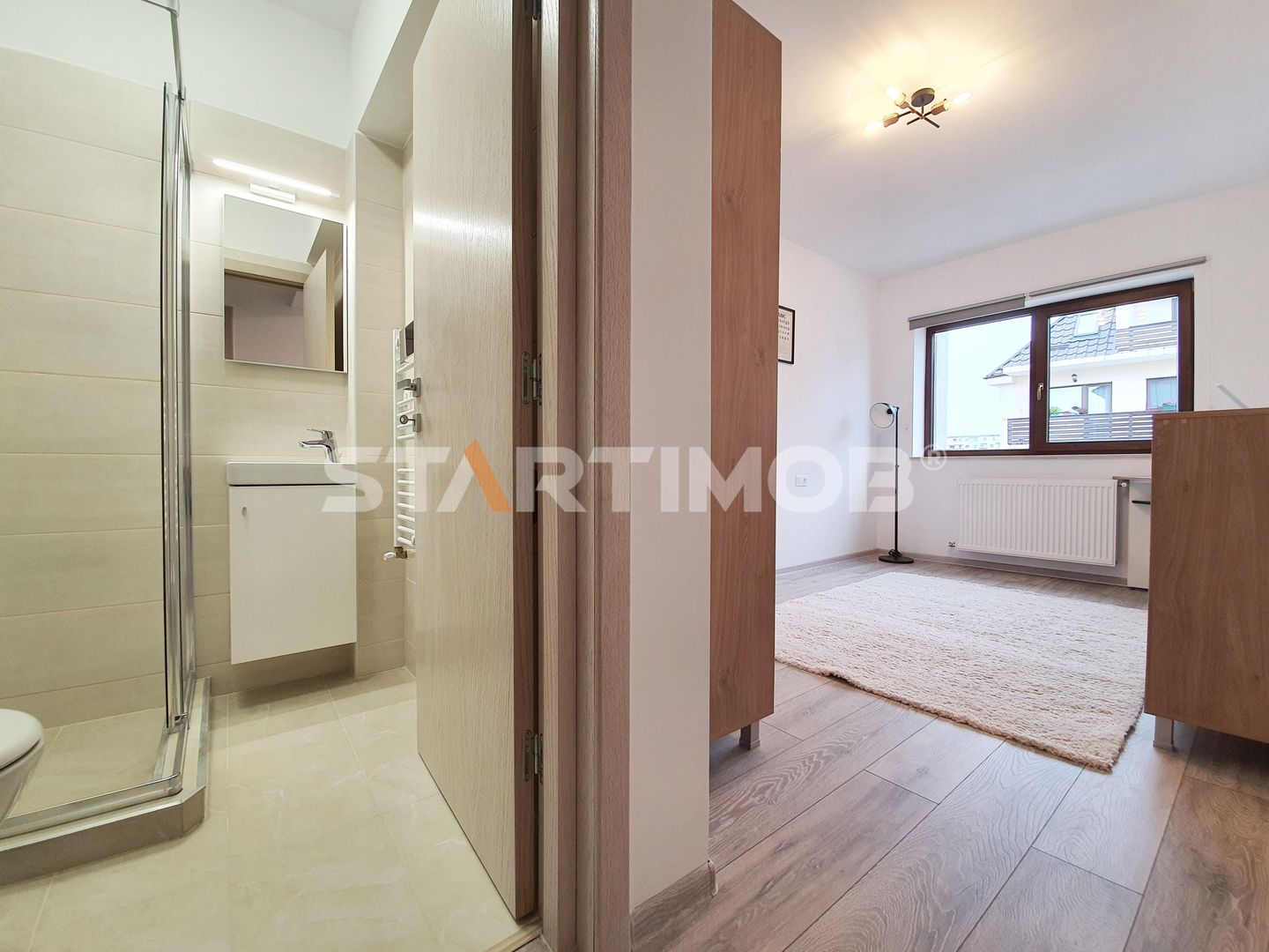Apartament mobilat 3 camere cu parcare subterana