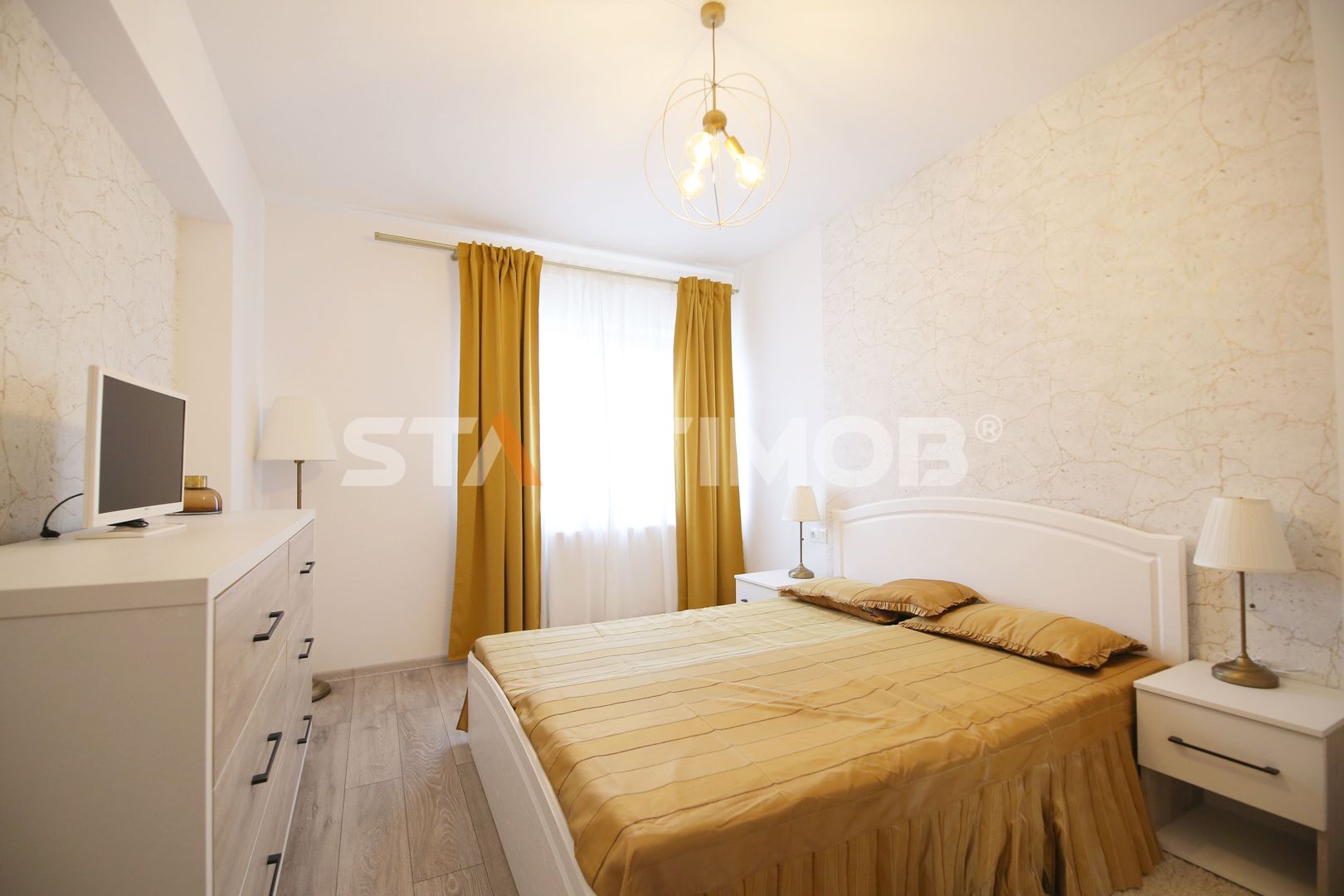 Apartament mobilat 3 camere cu parcare subterana