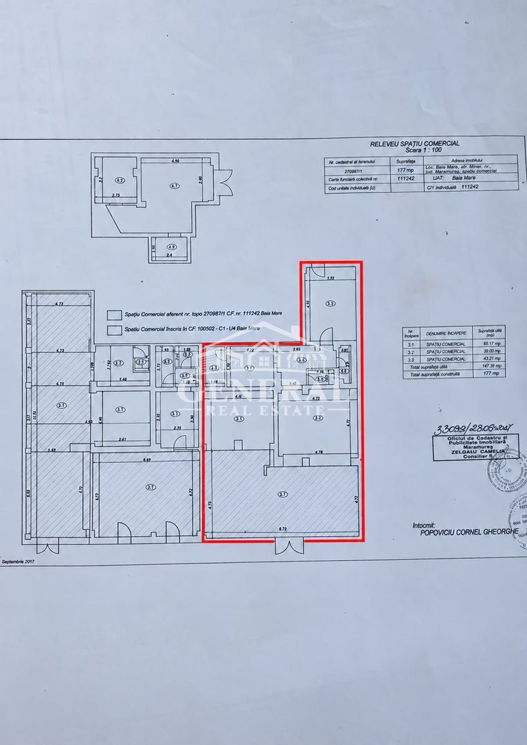 SPATIU de vanzare / inchiriere 177/242m2 pe Bd Decebal Baia Mare - imaginea 10