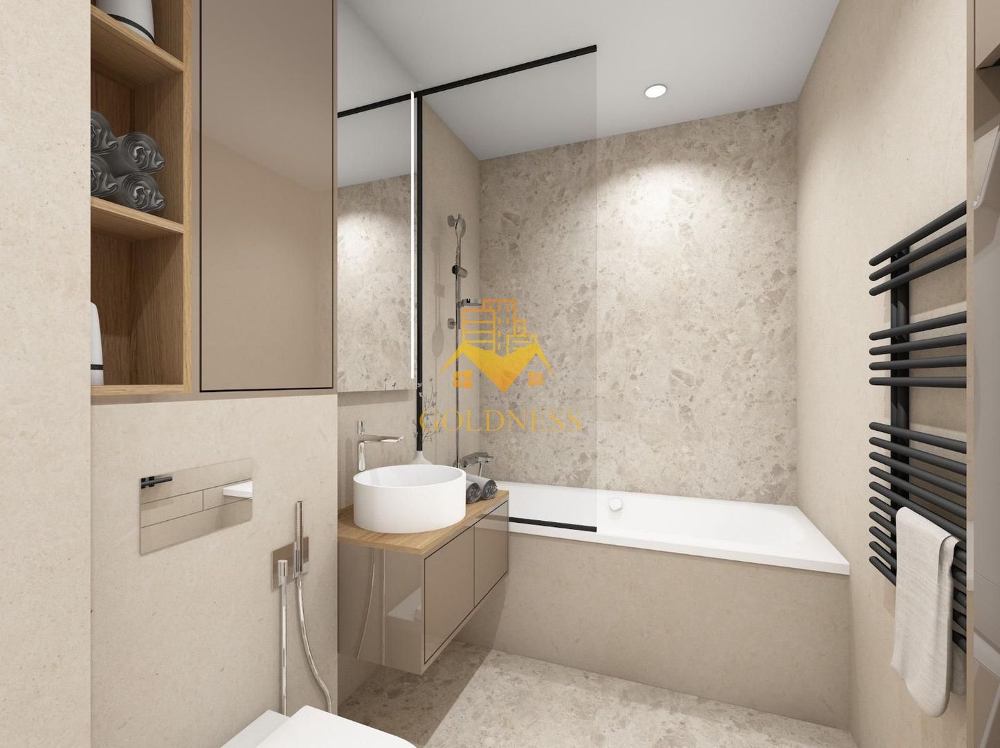 2 camere, LUX, AC, parcare, bloc nou, Plopilor Zona Parcul Rozelor - imaginea 13