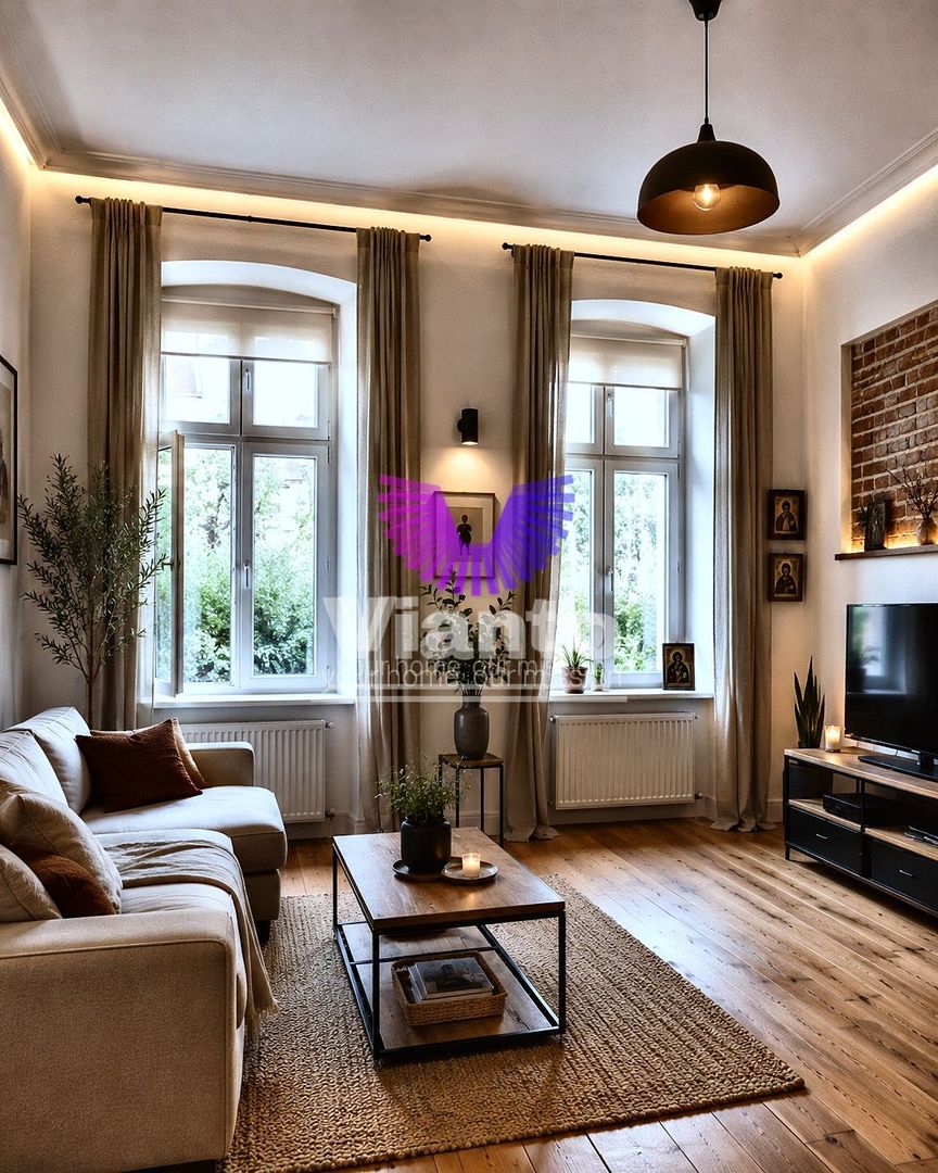 Apartament de vânzare ultra central Sibiu cu balcon si gradina