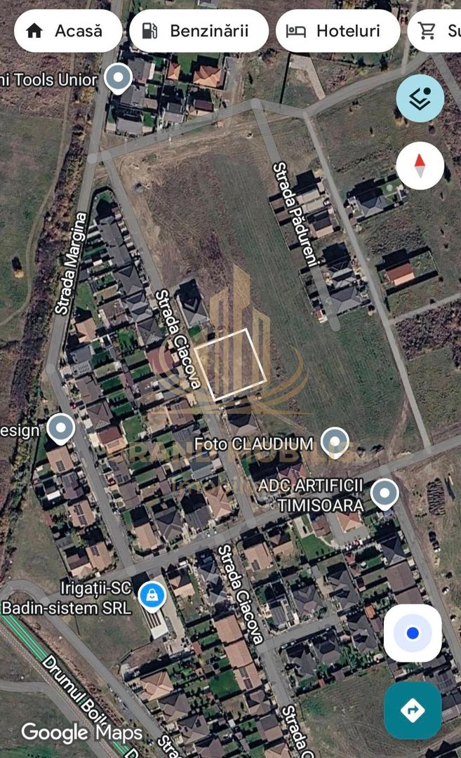 Teren 611 mp pentru duplex|2 fronturi|Toate utilitatile|Drumul Boilor