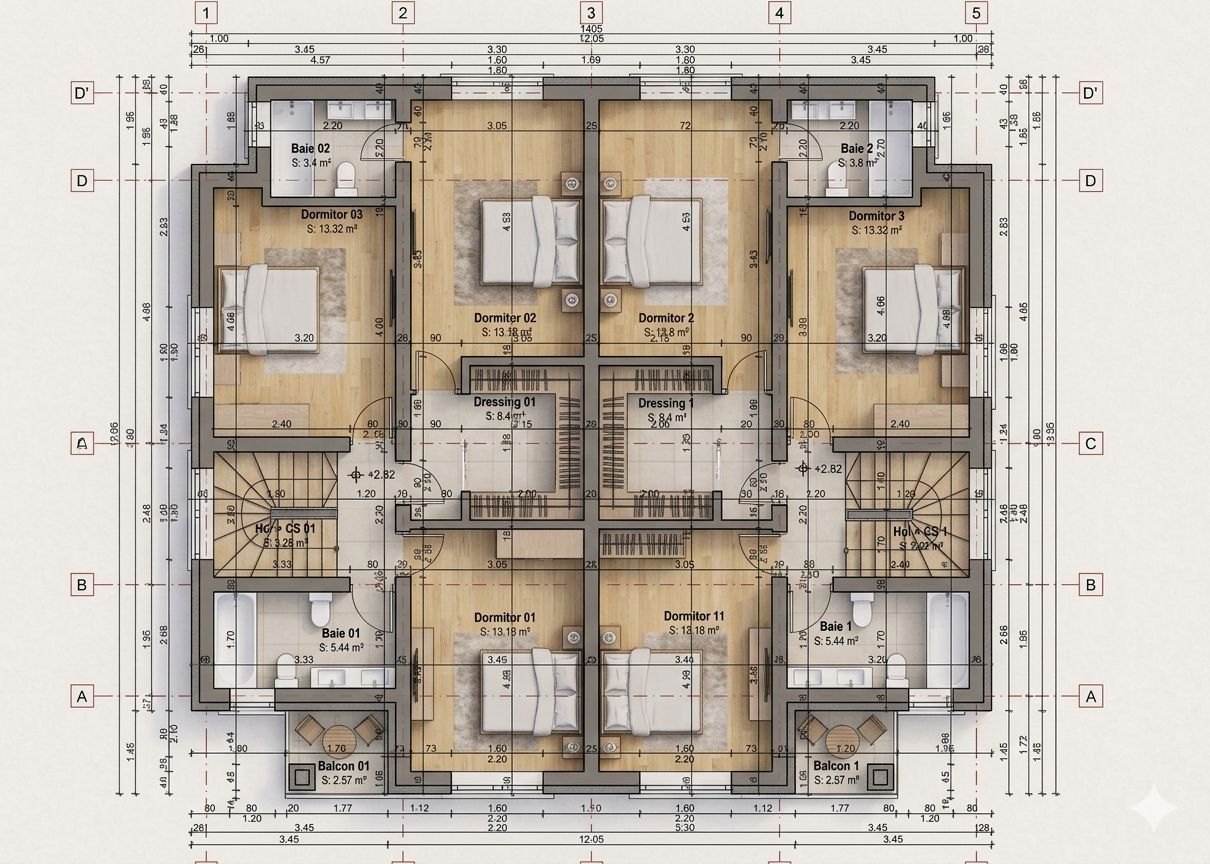 Casa tip duplex , 4 cmere, Sura Mica - Sibiu - imaginea 7