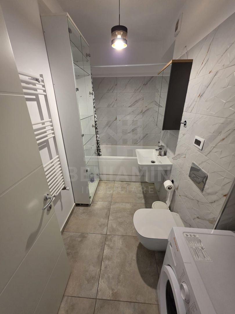 2 Camere- Mobilat- Utilat-Bloc Nou-AC-Centrala Termica- Satina Garden - imaginea 8