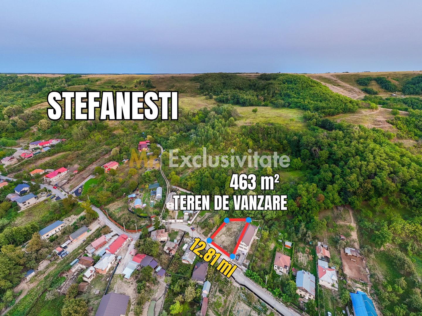 Teren intravilan cu priveliște deosebită  - Ștefănești, Argeș - imaginea 5