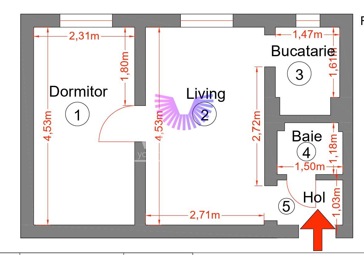 COMISION 0% Apartament 2 camere mobilat si utilat etaj 1| Tiglari