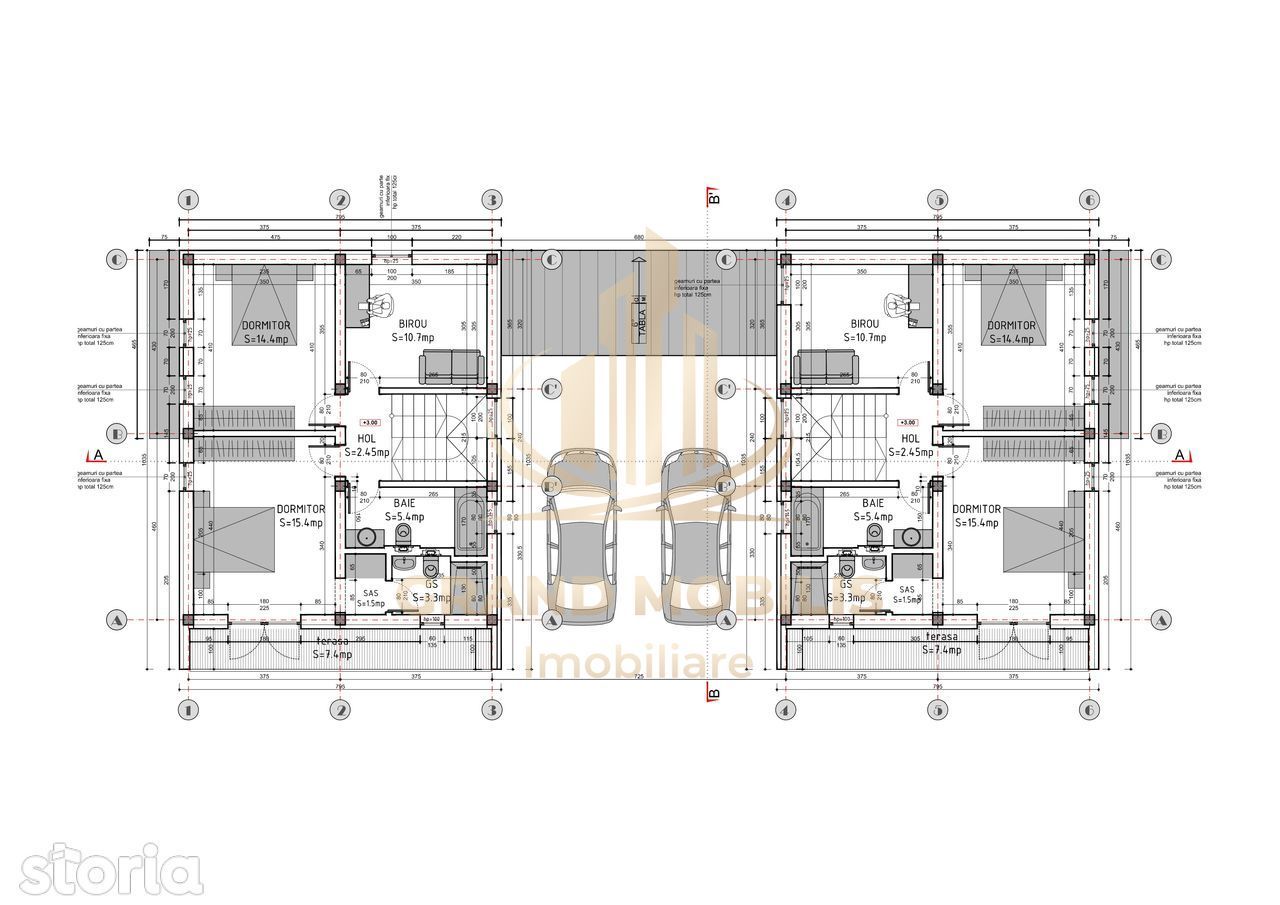 Duplex 117mp, despartit prin camera tehnica, Dumbravita - imaginea 2