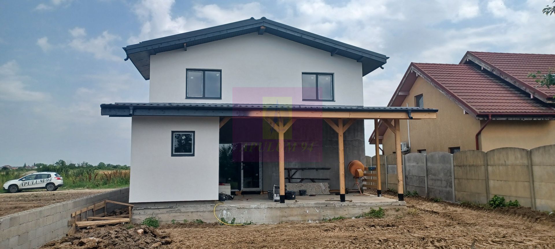 Săbăreni, casă p+1E+m, 5 camere, 3 bai, terasă acoperită, CT