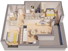 Penthouse NOU 3 camere - ARED LANGA AFI - direct de la dezvoltator