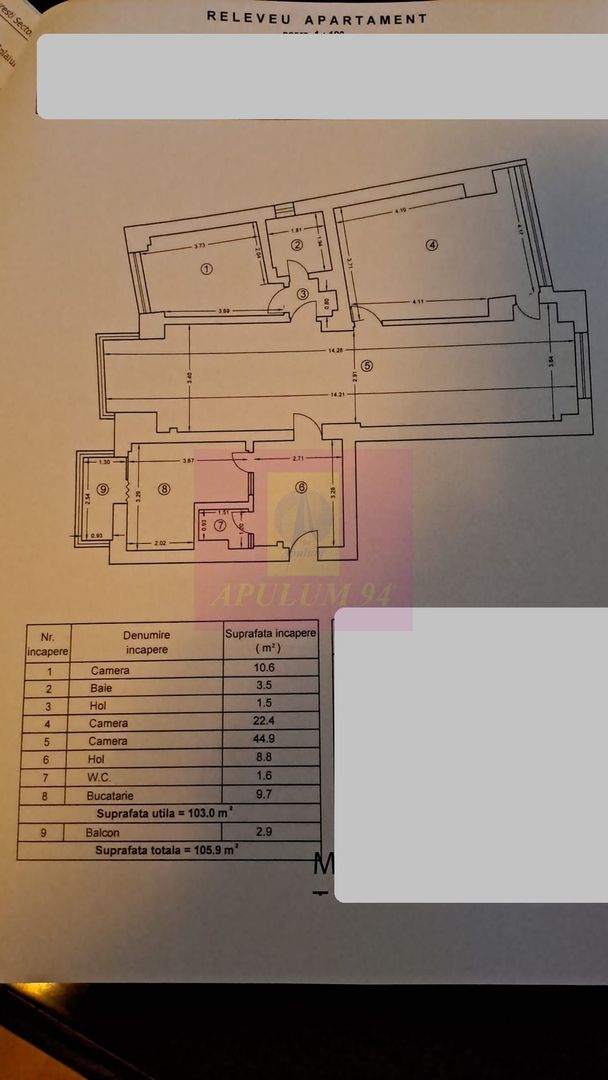 Apartament camere Splaiul Unirii- Biblioteca Nationala.