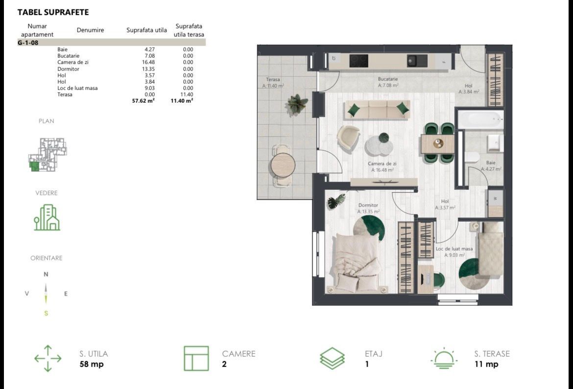 Apartament superb cu 3 camere | Denya Forest - imaginea 11