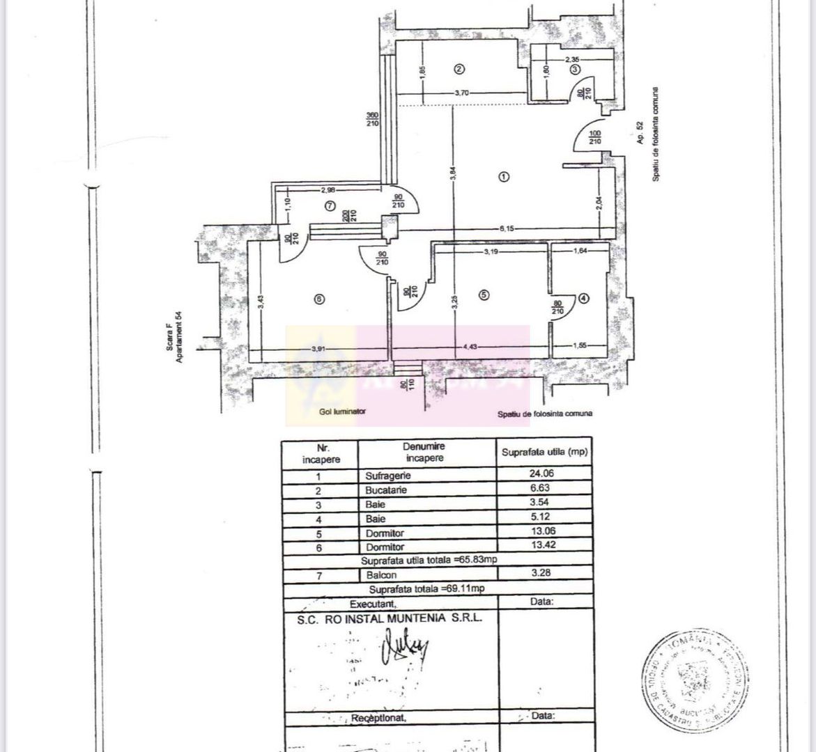 Vanzare apartament 3 camere Titan-Rasarit de Soare