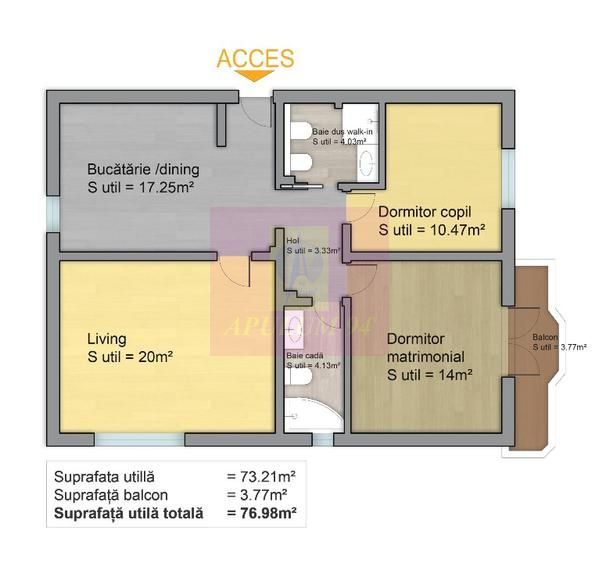 Vanzre artament 3 camere -Camera de Comert - imaginea 15