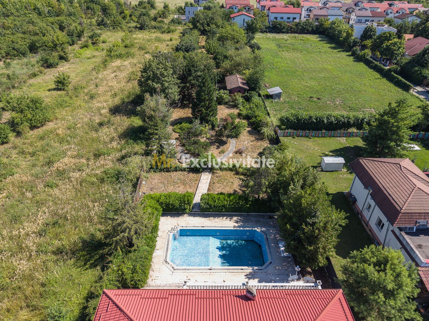 Domeniu privat 5.000 mp, cu reședință de 625 mp și piscină, Corbeanca - imaginea 46