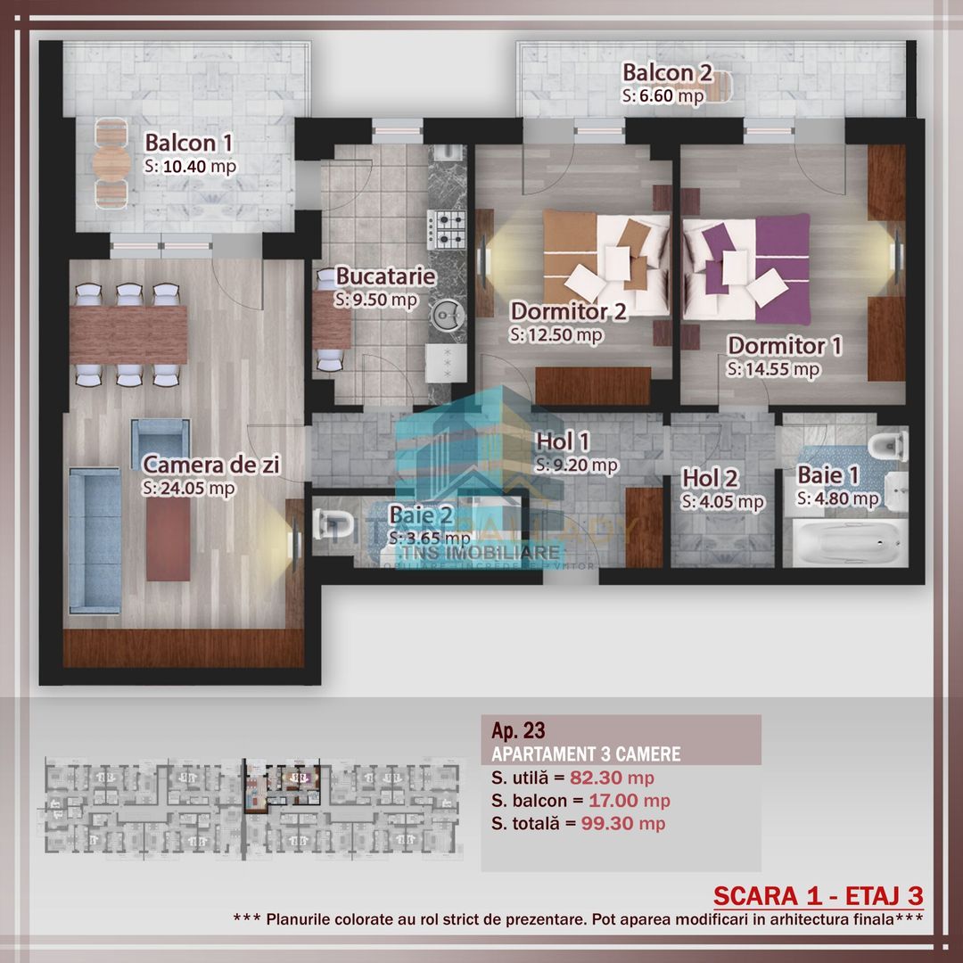 3 Camere 100 Mp,Super Oferta,Pallady-Nicolae Teclu,Metrou