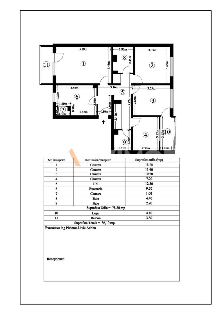 Apartament 4 camere  Astra cu parcare