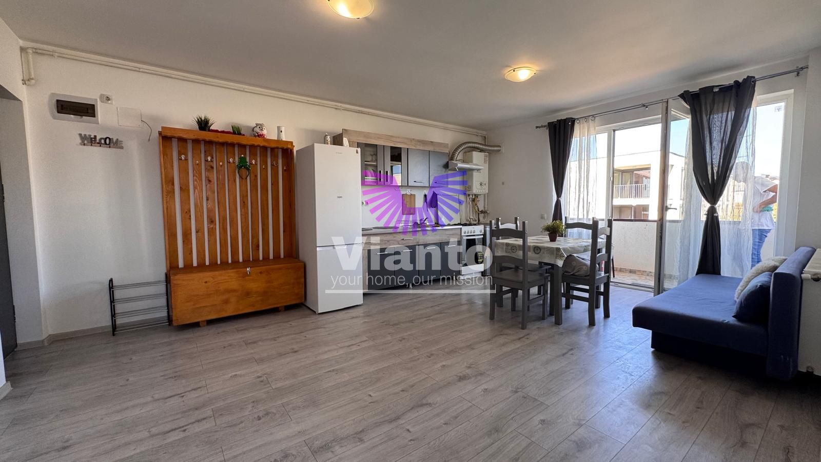 APARTAMENT 2 CAMERE UTILAT SI MOBILAT -BALCON SI PARCARE- CARTIER ARHITECTILOR