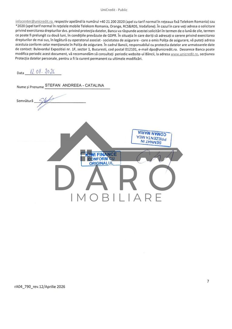 Vand apartament cu 2 camere in Cornisa, et. intermediar, lift nou - imaginea 17