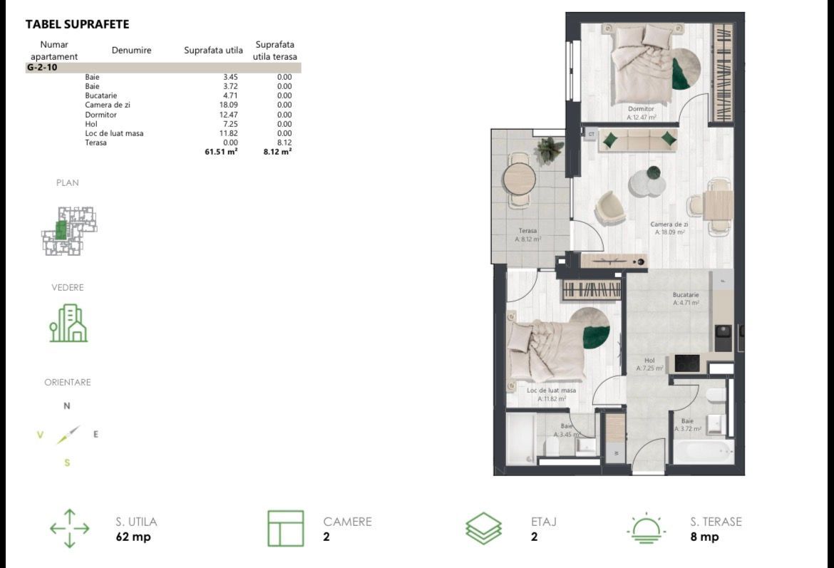 COM 0% Apartament superb cu 3 camere | Denya Forest - imaginea 12
