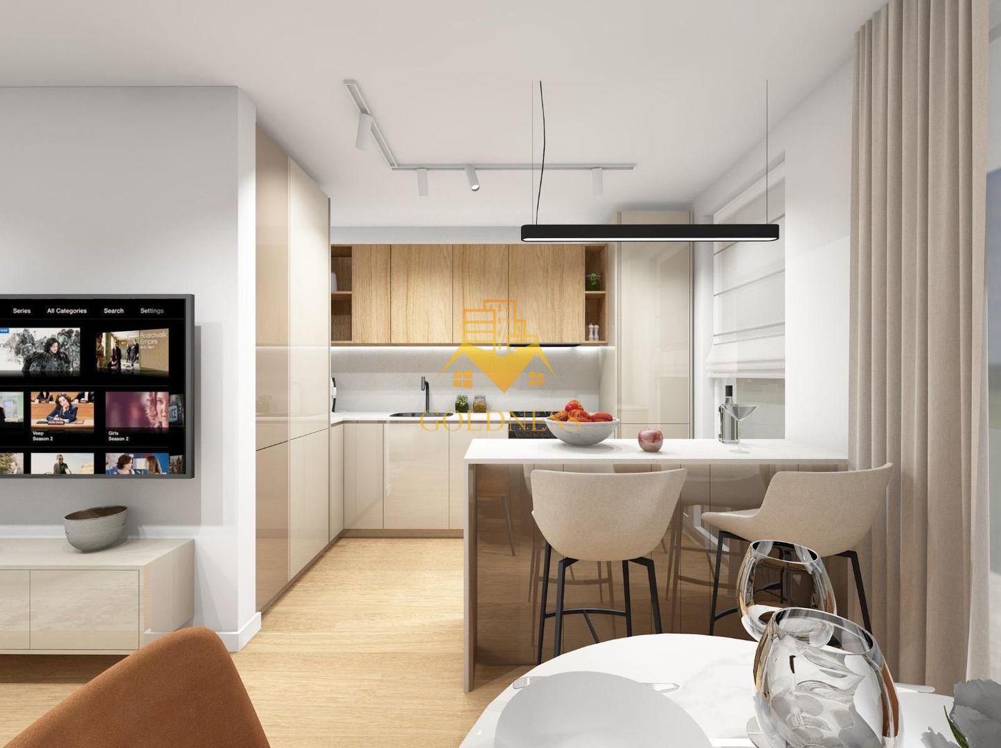 2 camere, LUX, AC, parcare, bloc nou, Plopilor Zona Parcul Rozelor - imaginea 17