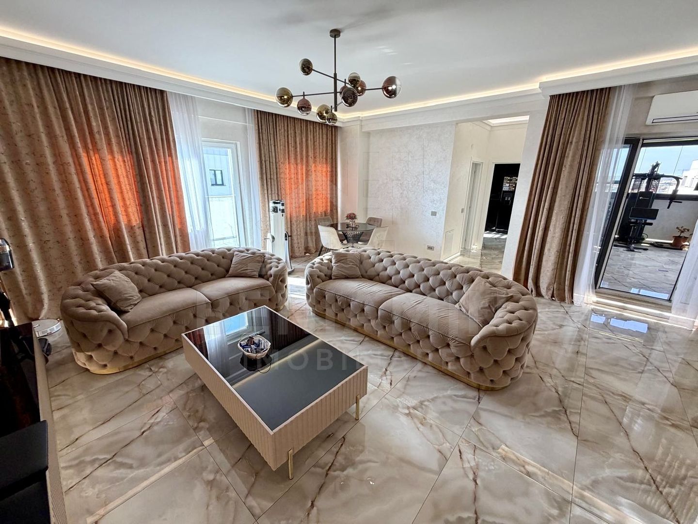 Penthouse Modern-Elegant- Panorama-2Parcari-160mp-Calea Bucuresti - imaginea 2