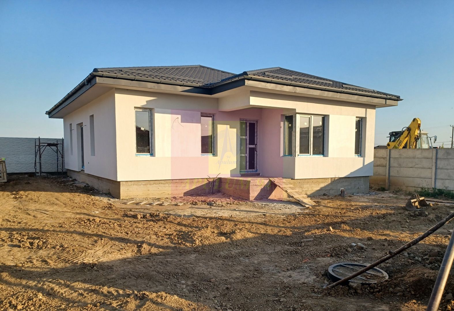 Dragomirești casă parter 4 camere 2 băi, terasă, apă, canalizare, gaze