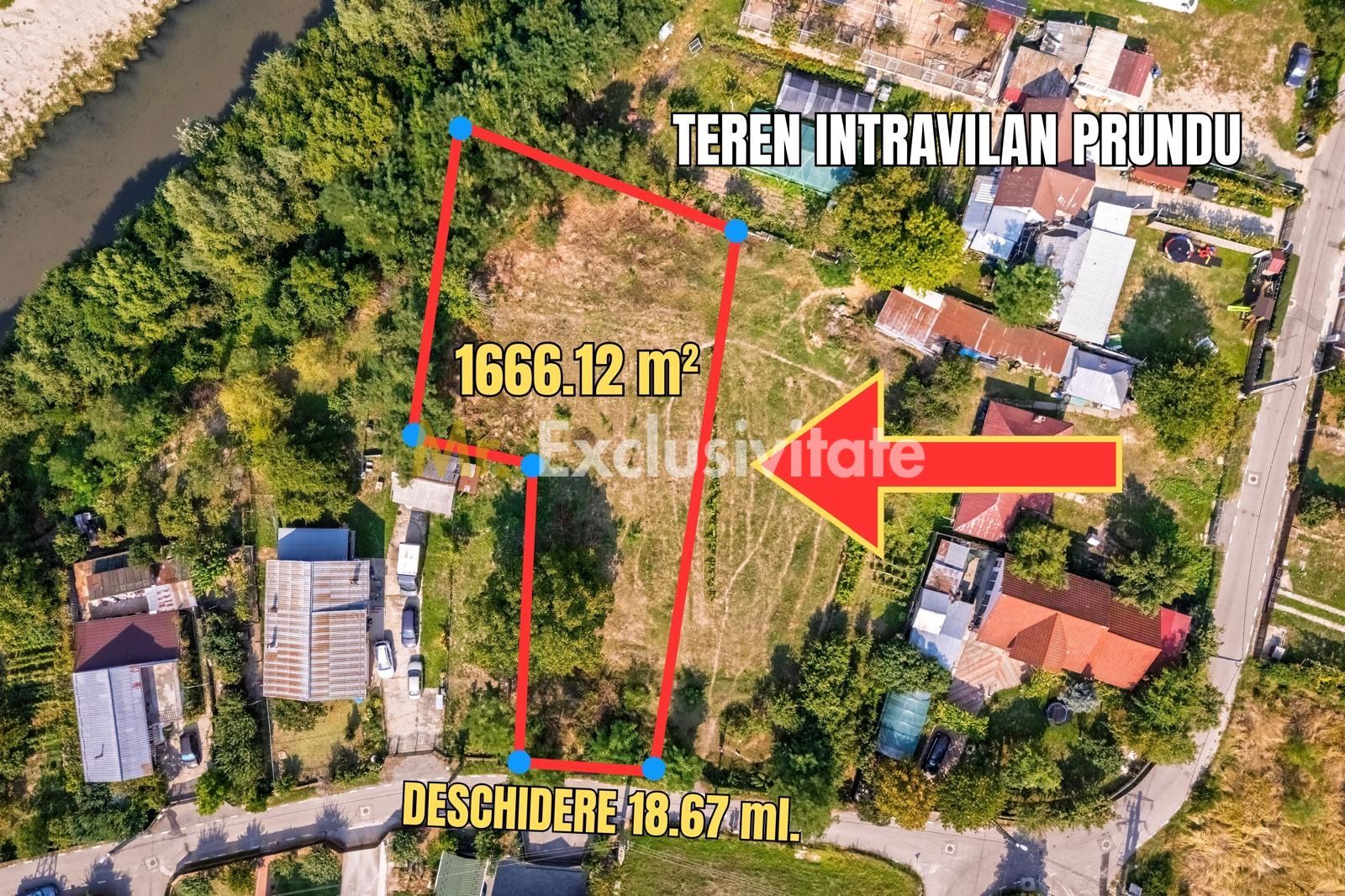 Teren intravilan Prundu - oportunitate excelentă de investiție!