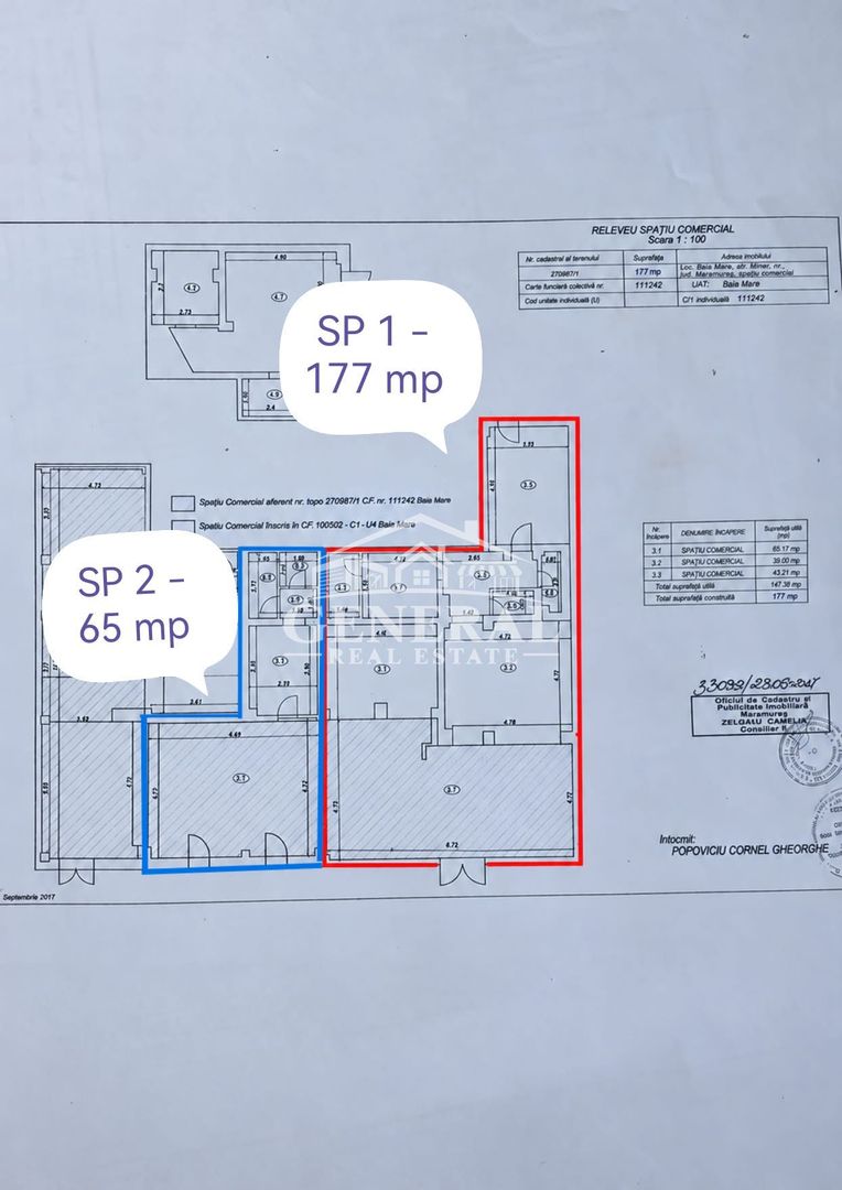 SPATIU de vanzare / inchiriere 177/242m2 pe Bd Decebal Baia Mare - imaginea 11