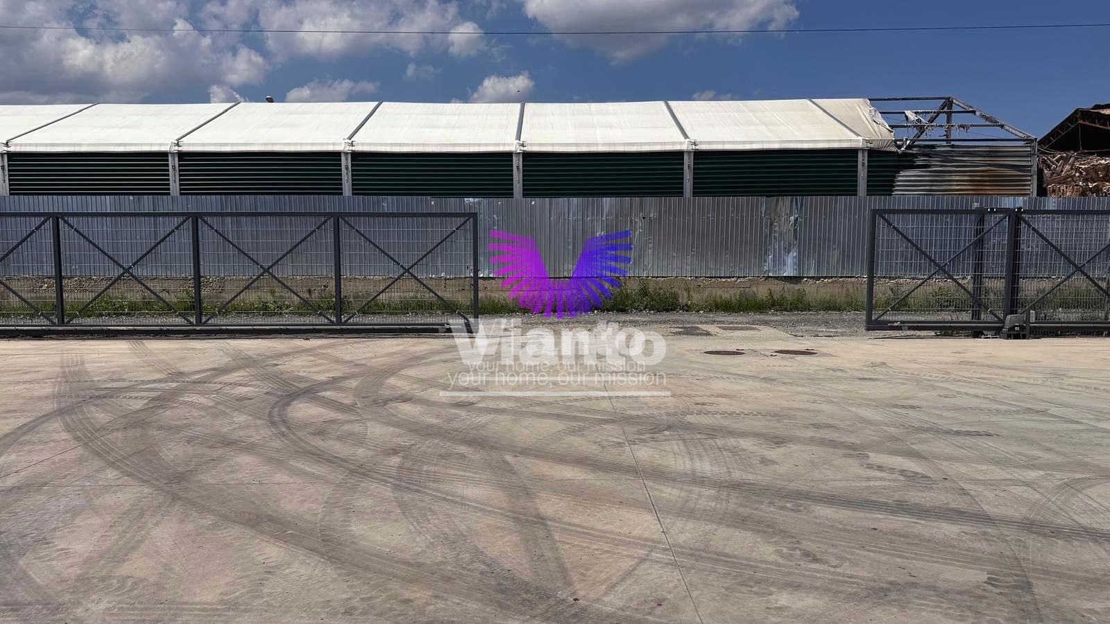 Hala industriala 600 mp si curte libera 700 mp, - Parcul Industrial Sura Mare
